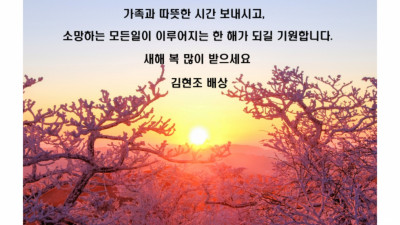 새해 복 많이 받으세요