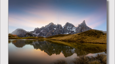 돌로미티  Baita G segantini 일출