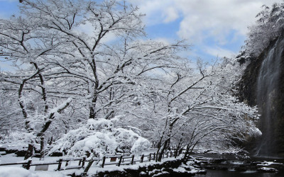 설경 광천산의 겨울.