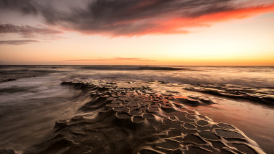 Sunset in La Jolla Cove, San Diego