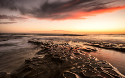 Sunset in La Jolla Cove, San Diego