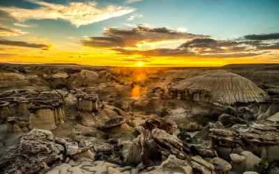 Sunset in Ah-Shi-Sle-Pah Wilderness