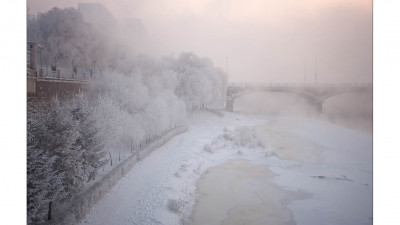 송화강의 겨울