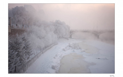 송화강의 겨울